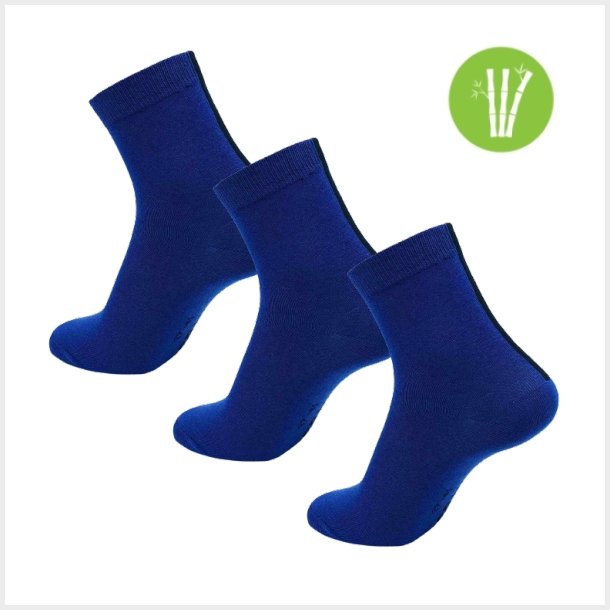 3-pak Ventoux Bamboo Bike Socks, Navy bl�