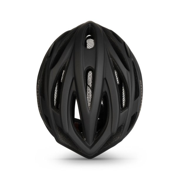 Ventoux Air cykelhjelm (mat sort metal) + Titan cykelbrille (sort/rd)