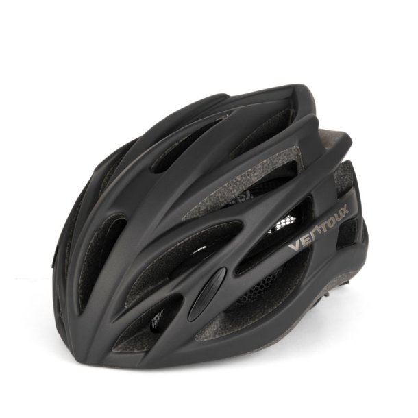 Ventoux Air cykelhjelm (mat sort metal) + Titan cykelbrille (sort/rd)