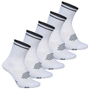 5-pak Ventoux Coolmax High Cut Bike Socks, hvid