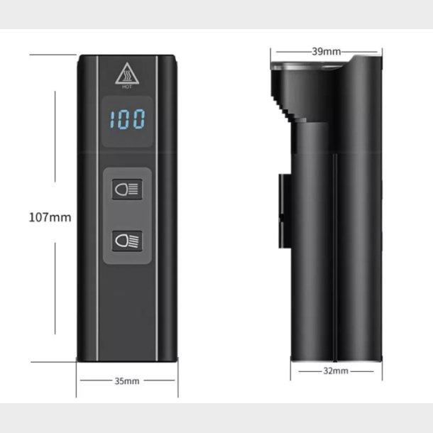 Ventoux USB High Power Alu forlygte 1200 lumen + Firebird kombi cykellygte
