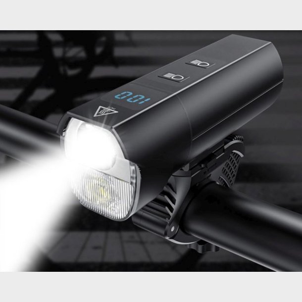 Ventoux USB High Power Alu forlygte 1200 lumen + Firebird kombi cykellygte