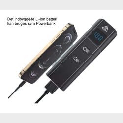 Ventoux USB High Power Alu forlygte 1200 lumen + Firebird kombi cykellygte