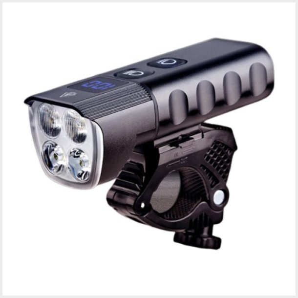 High Power LED lygte (1600 lumen) i aluminium. USB-C opladning. Skarp pris 