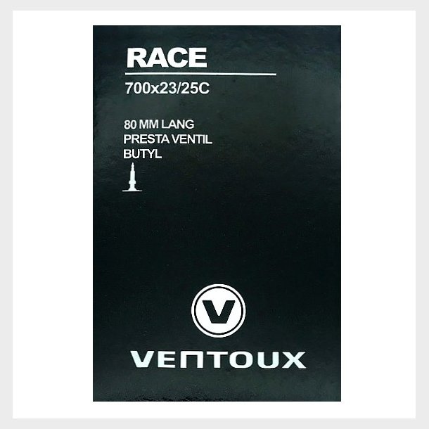Cykelslange til racerf�lg (presta) med lang 80 mm ventil