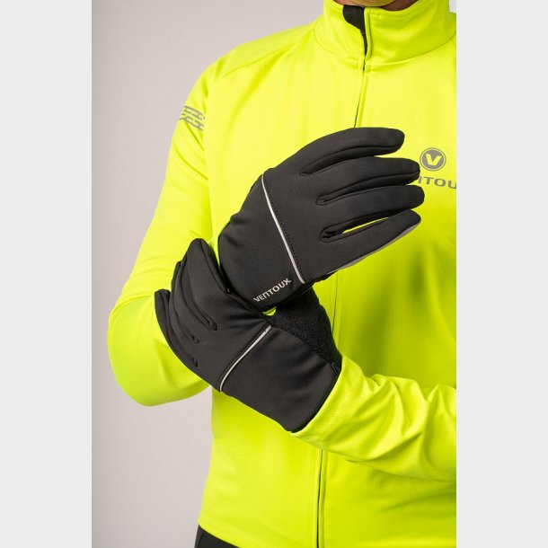 Ventoux Storm cycling gloves, black