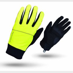 Ventoux Storm cycling gloves, neon