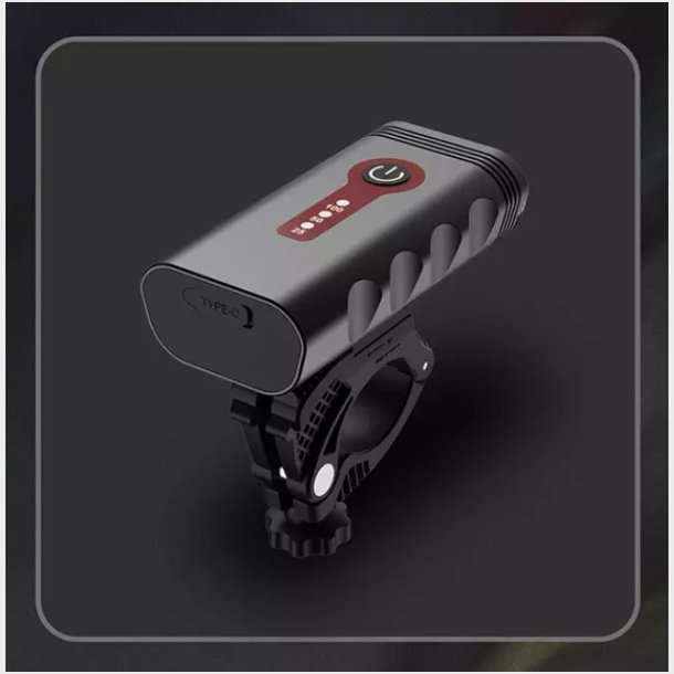 Kompakt USB cykellygtes�t med 300 lumen SuperL forlygte og USB 100 lumen baglygte