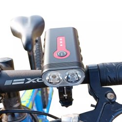 Ventoux USB Power Alu 1000 lumens forlygte + Firebird kombi baglygte