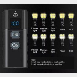 Ventoux USB High Power Alu forlygte 1600 lumen
