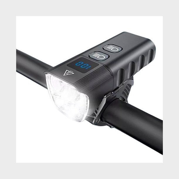 High Power LED lygte (1600 lumen) i aluminium. USB-C opladning. Skarp pris 