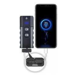 Ventoux USB High Power Alu forlygte 1600 lumen