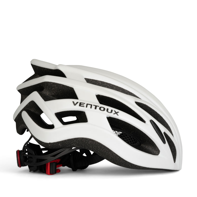 Ventoux cykelhjelm, mat hvid ultra og komfortabel